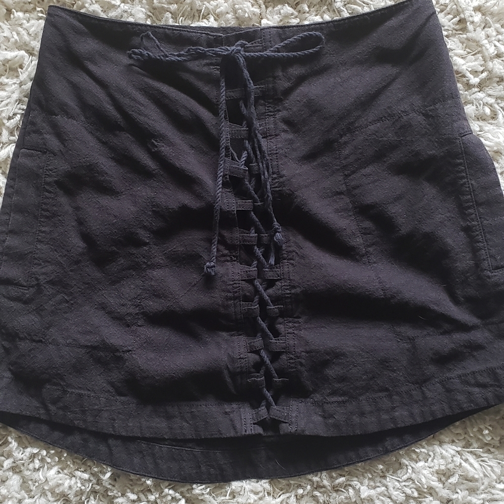 Free People Black Skirt with Pockets!